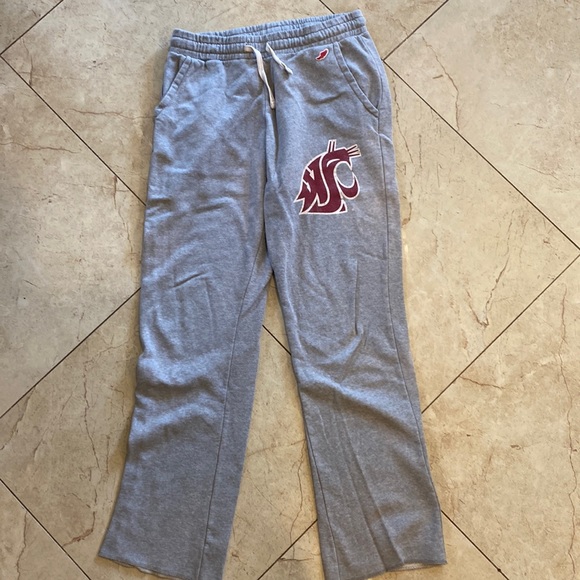 Light gray Washington State University sweatpants by League Size Small - Picture 1 of 4